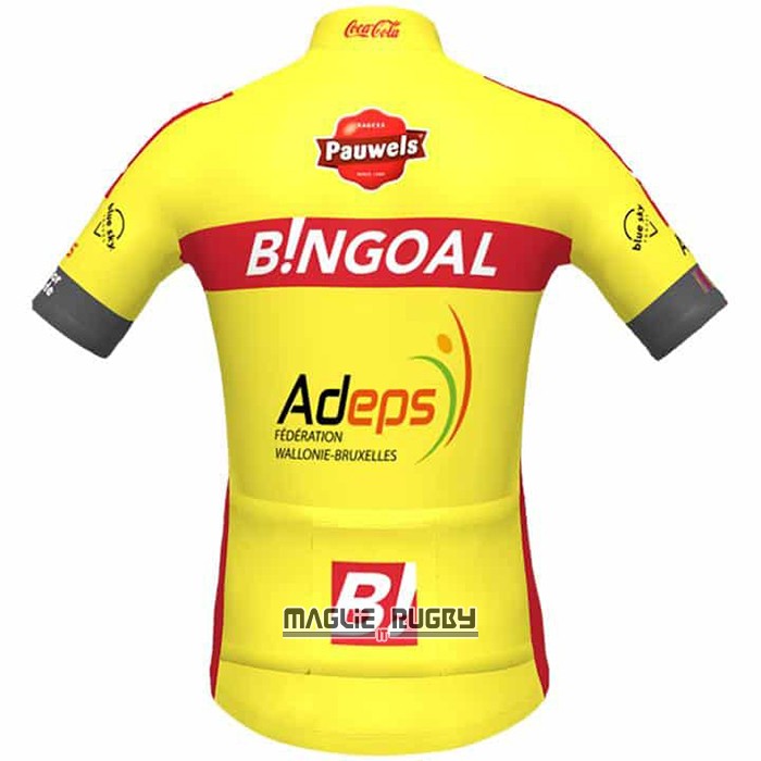 Maglia Wallonie Bruxelles Manica Corta 2021 Giallo - Clicca l'immagine per chiudere